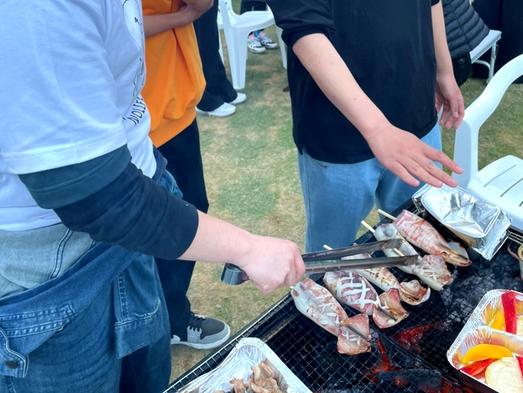 【手ぶらでBBQ♪】国産黒毛和牛のお肉と野菜セットで夕食を！【天然温泉あまるべの湯】